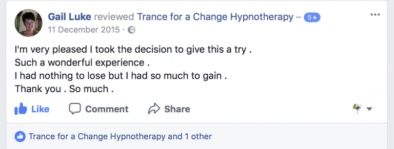 Review for Trance for a Change Hypnotherapy