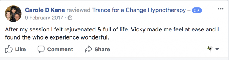 Review for Trance for a Change Hypnotherapy