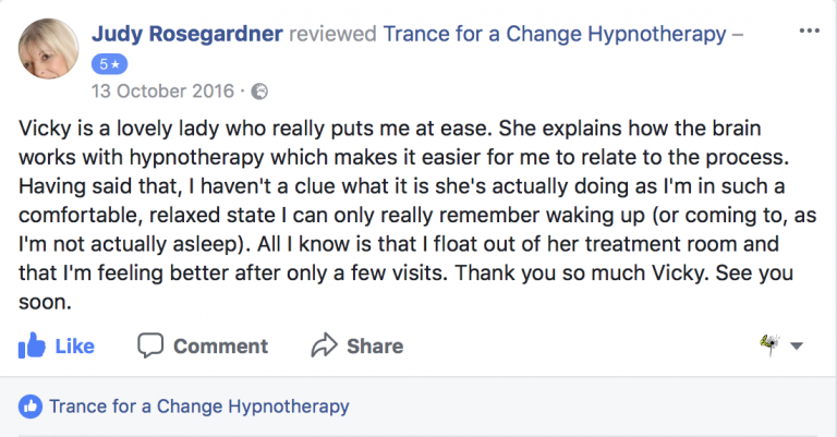 Review for Trance for a Change Hypnotherapy