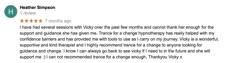 Review for Trance for a Change Hypnotherapy