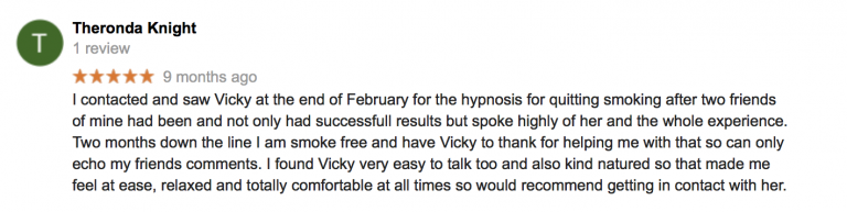 Review for Trance for a Change Hypnotherapy