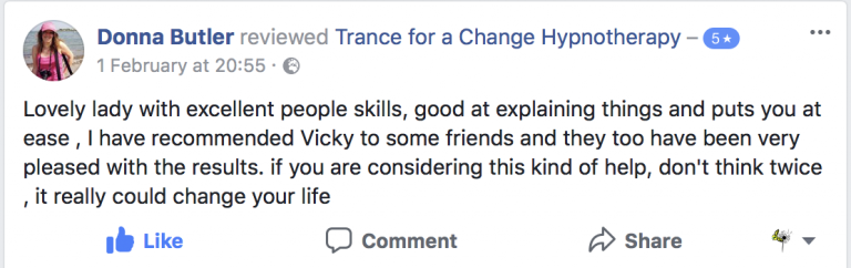 Review for Trance for a Change Hypnotherapy