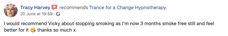 Hypnotherapy review for stopping smoking. Trance for a Change.